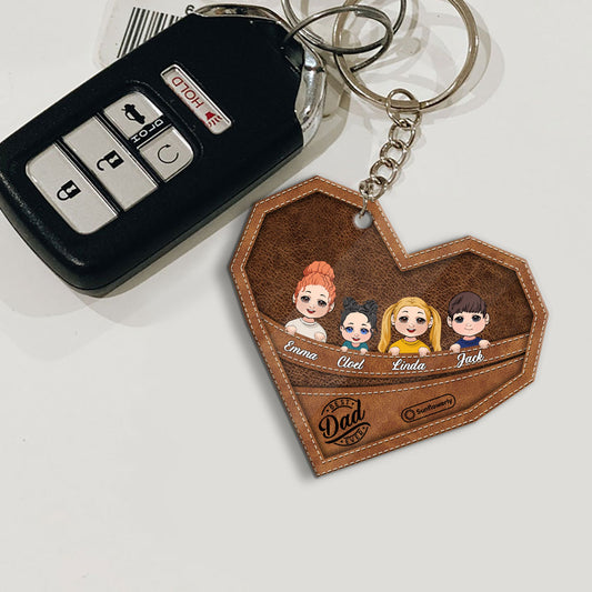 Best Dad/Grandma/Grandpa/Mom Ever - Personalized Father Keychain