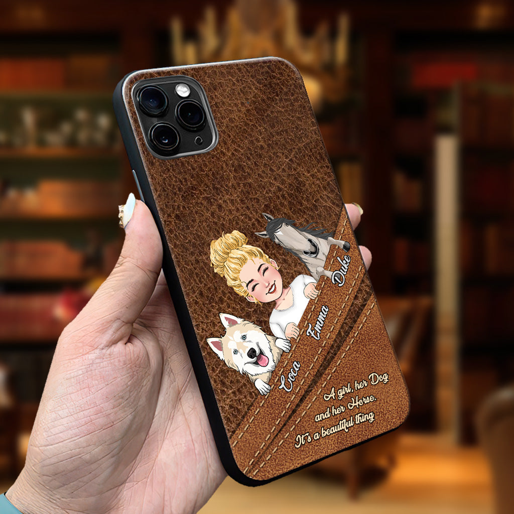 What A Beautiful Thing - Personalized Horse Phone Case