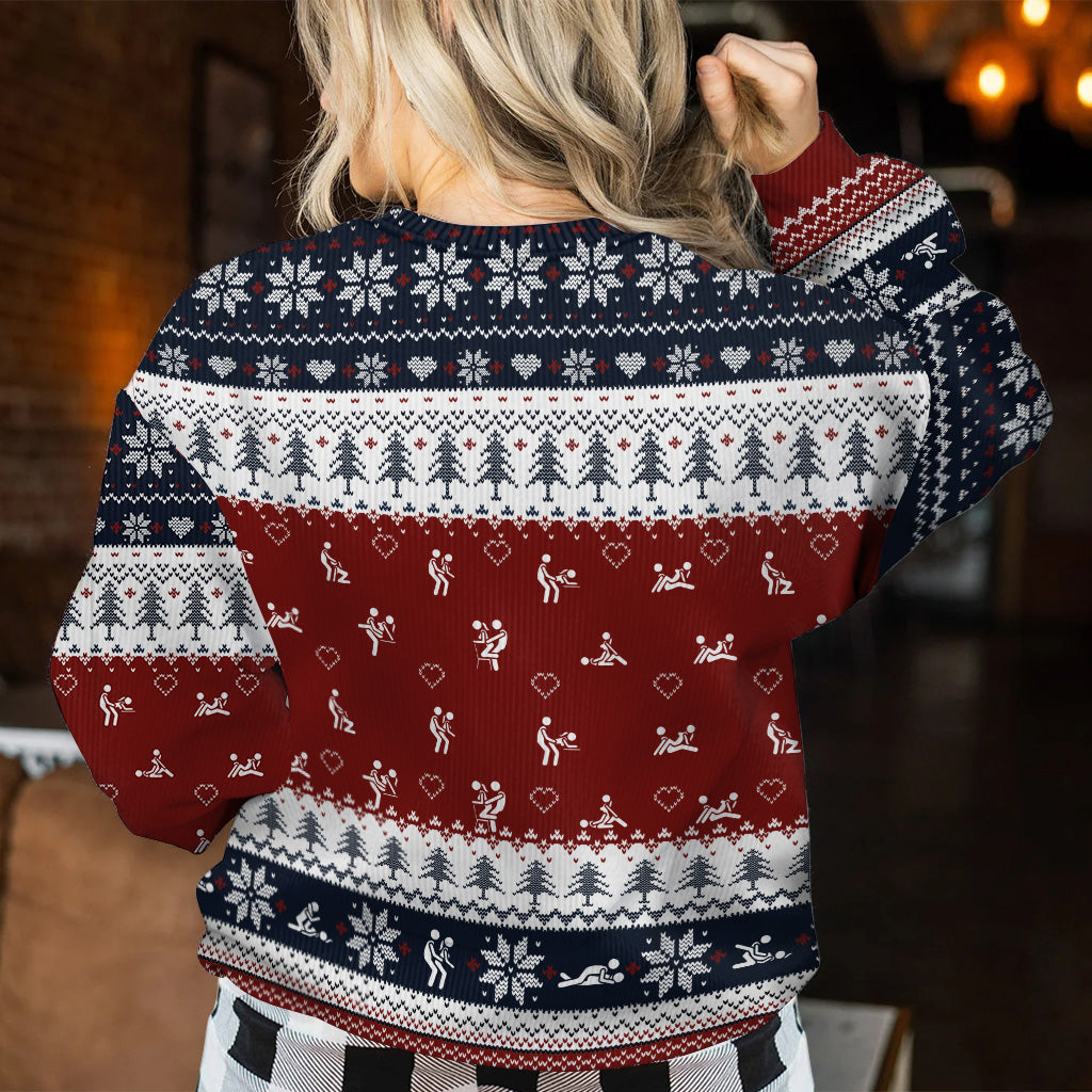 I Like Her Peppermint Candies His Candy Cane - Personalized Couple Ugly Sweater