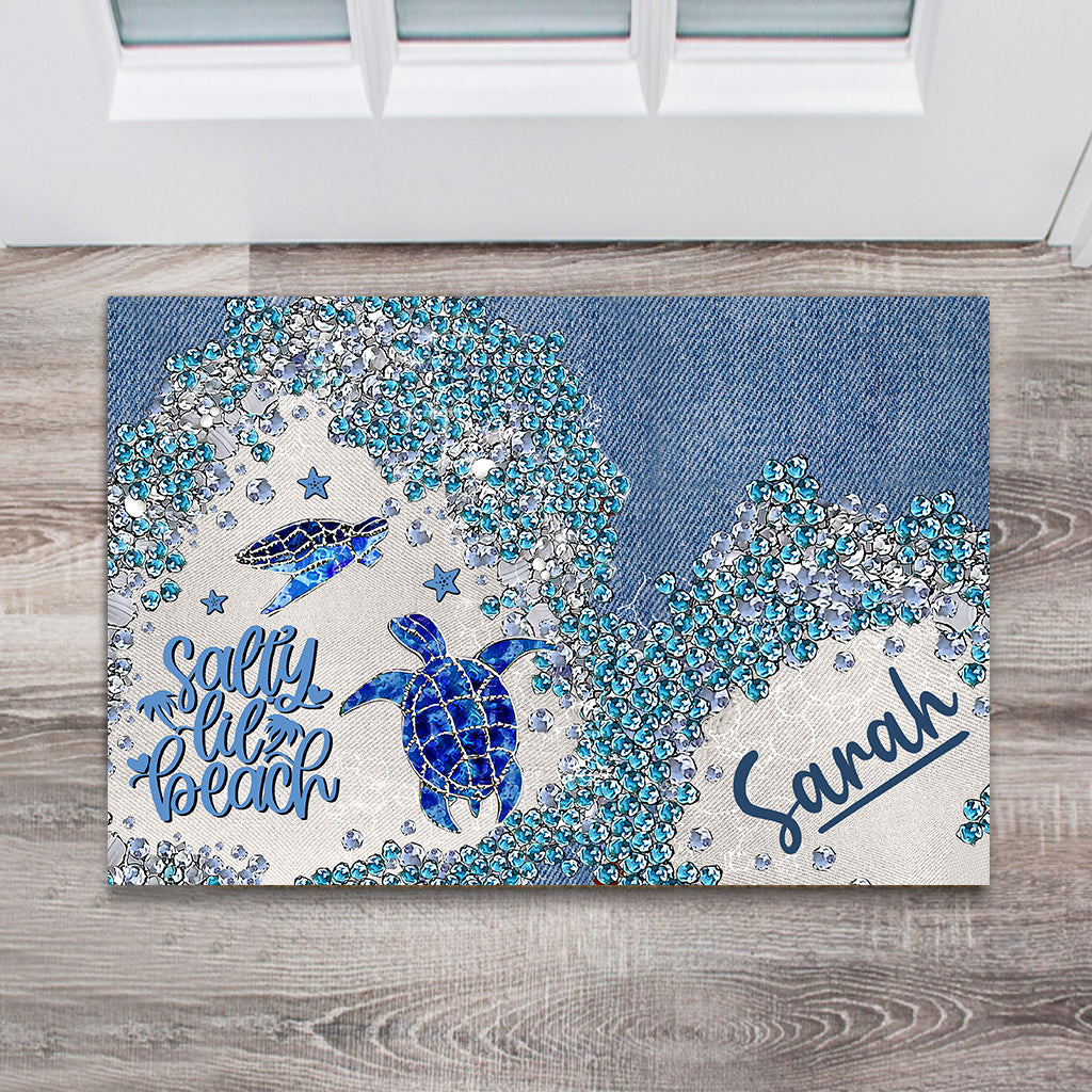 Turtle Bling - Personalized Turtle Doormat