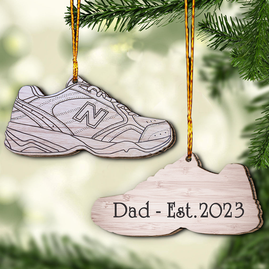 Dad Shoes - Gift for dad - Personalized Ornament