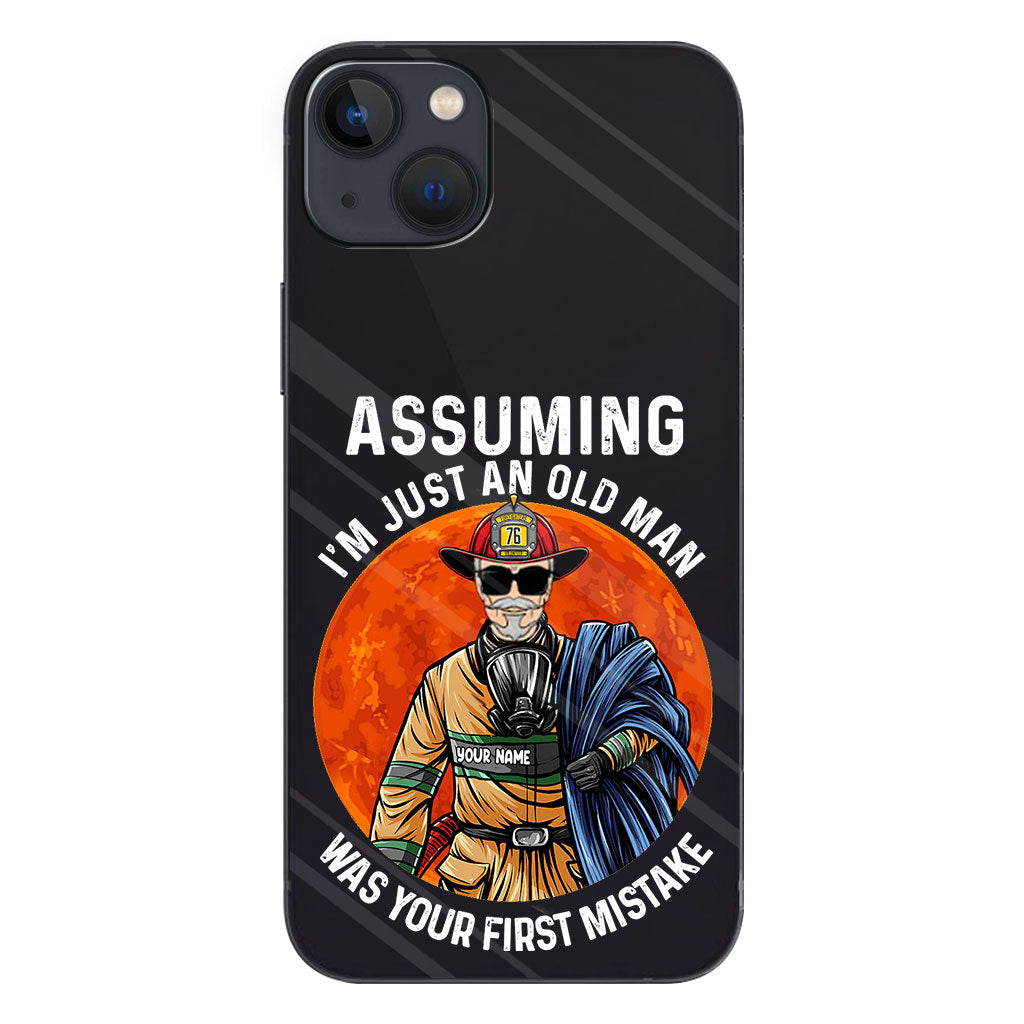Your Mistake - Personalized Firefighter Clear Phone Case