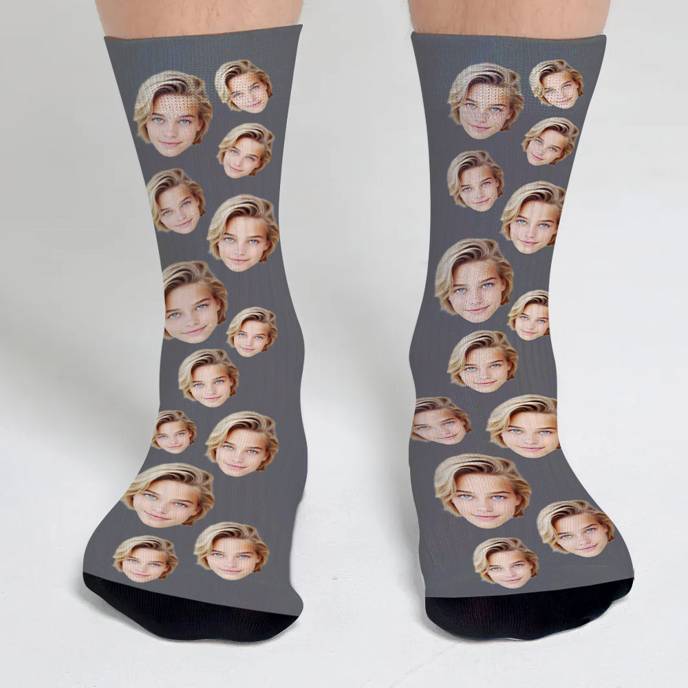 Custom Face - Personalized granddaughter Socks