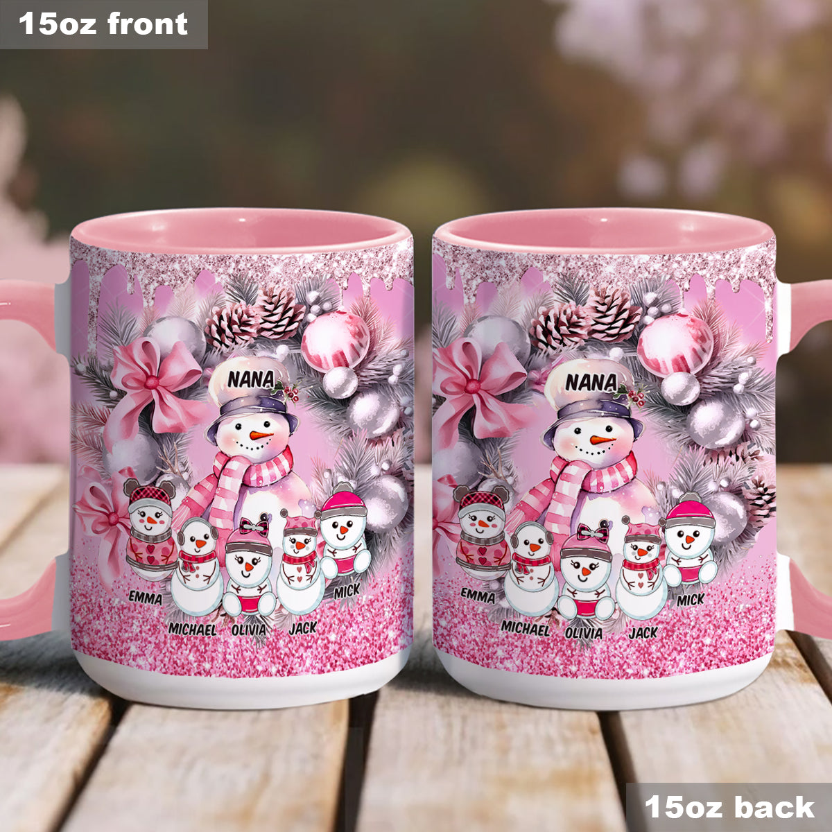 Great Nana - Personalized Grandma Accent Mug