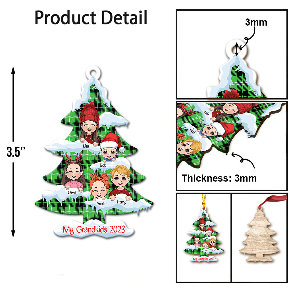 My Grandkids - Personalized Grandma Ornament
