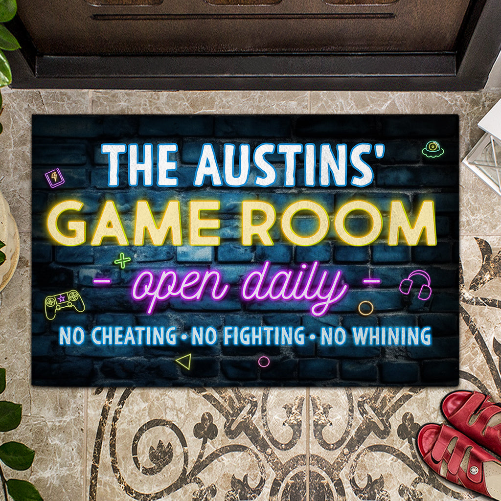 Game Room - Personalized Video Game Doormat