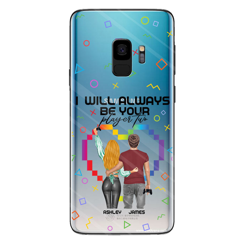 I Will Always Be Your Player Two - Personalized Video Game Clear Phone Case