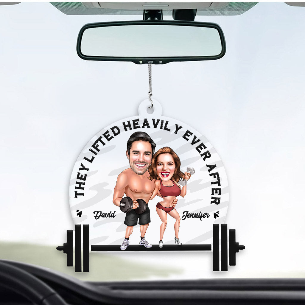 They Lifted Heavily Ever After - Personalized Fitness Transparent Ornament
