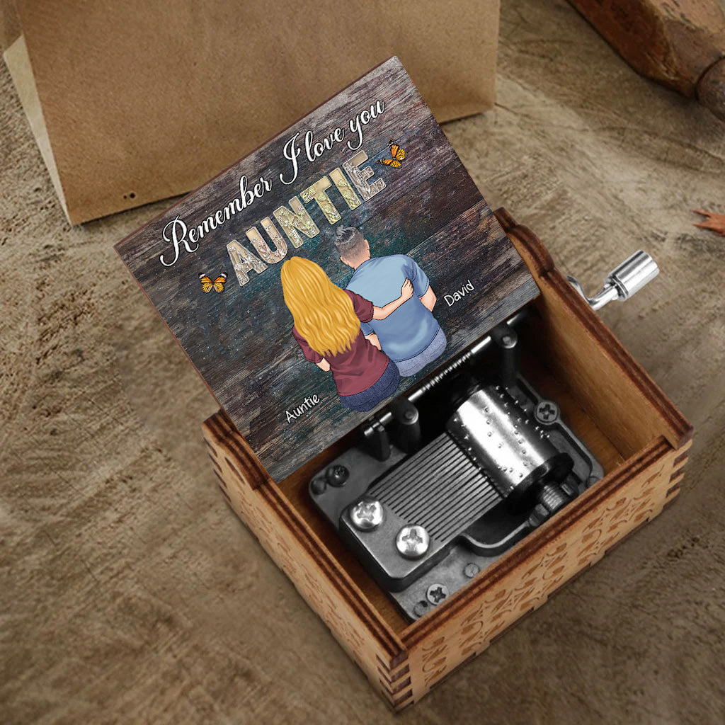 Remember We Love You - Gift for mom, grandma, aunt - Personalized Hand Crank Music Box