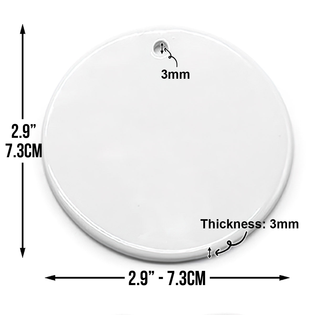 My Kids - Personalized Kid Ceramic Circle Ornament