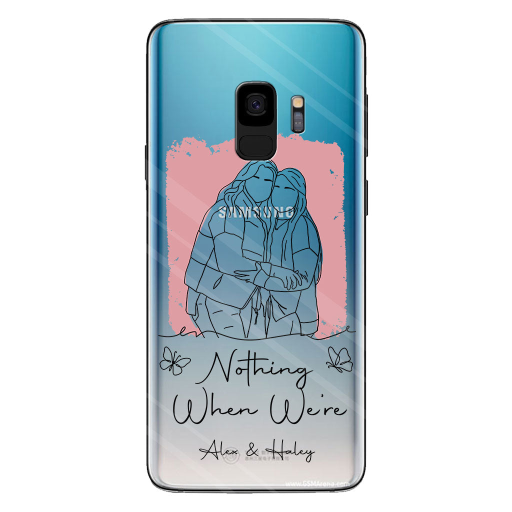 Nothing Makes Sense When We're Apart - Personalized Bestie Clear Phone Case