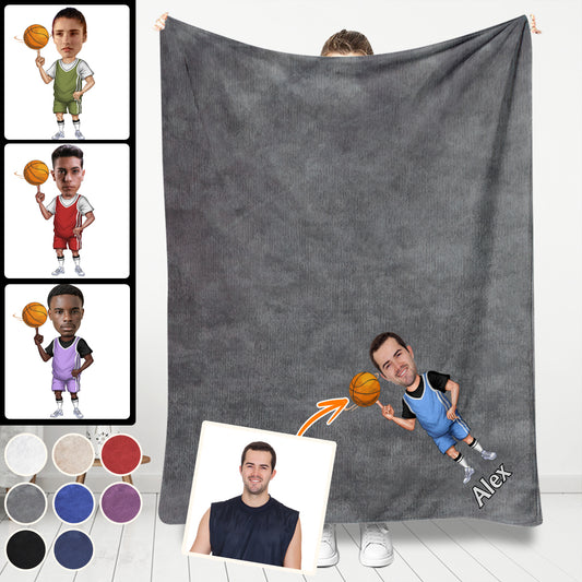 Love Sports - Personalized Basketball Blanket