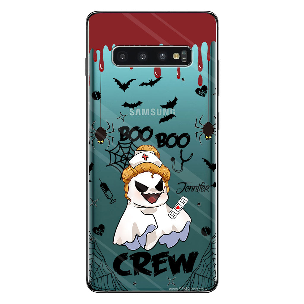 Boo Boo Crew - Personalized Nurse Clear Phone Case