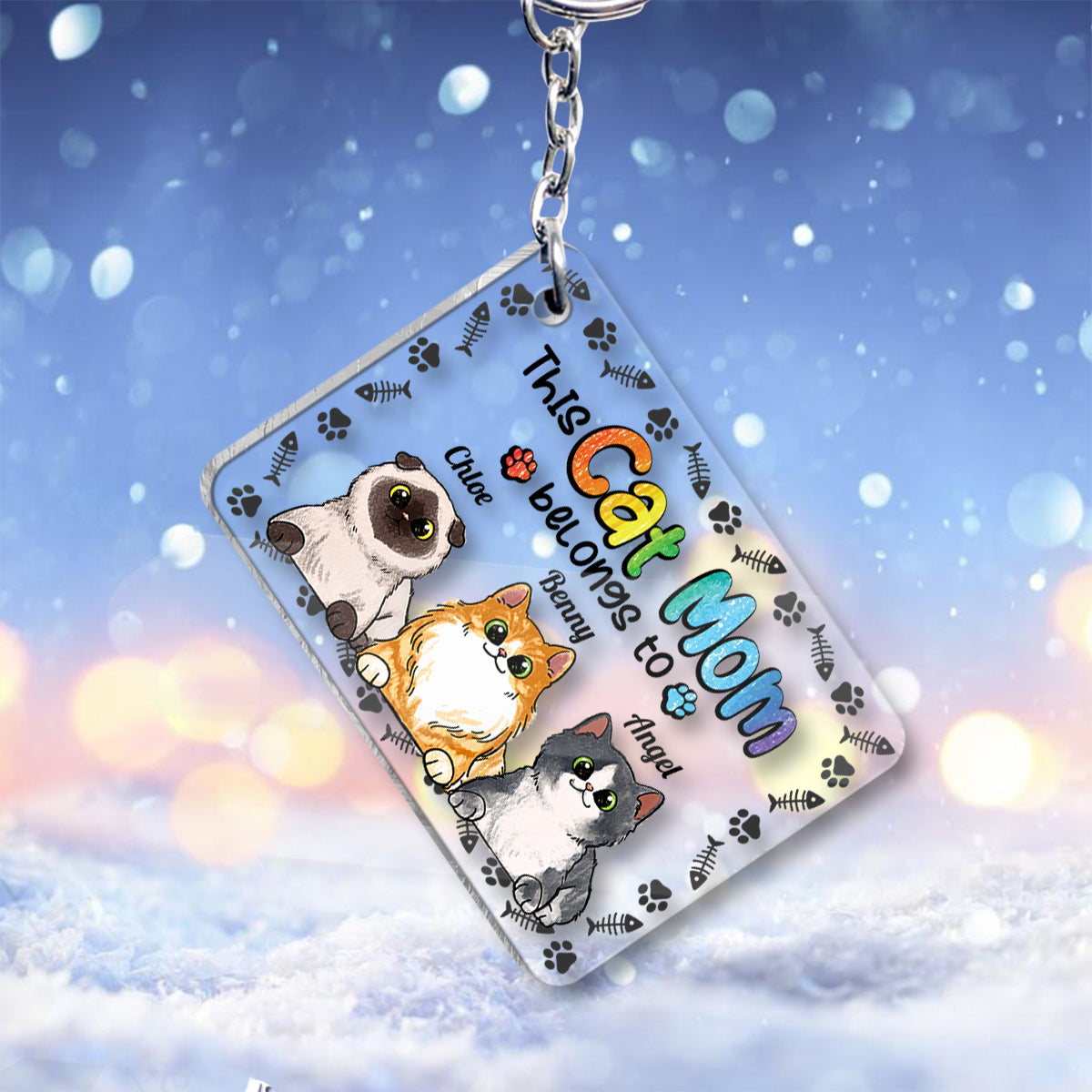 Dogs Cats Lovers - Personalized Dog Keychain