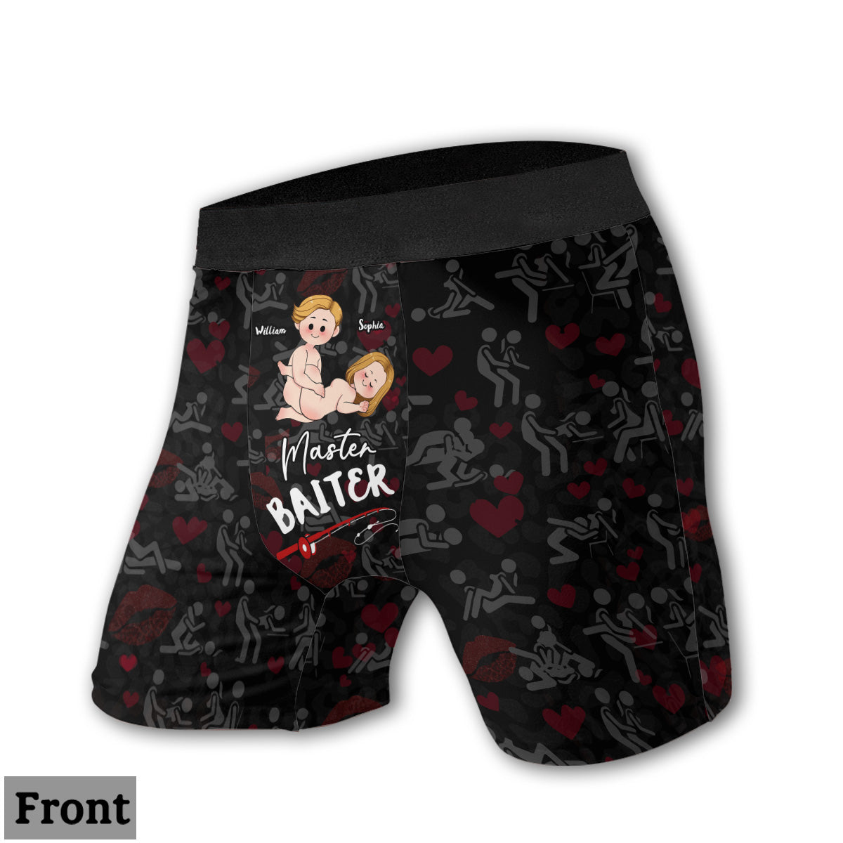 Master Baiter Dirty Hooker - Personalized Fishing Women Briefs & Men Boxer Briefs