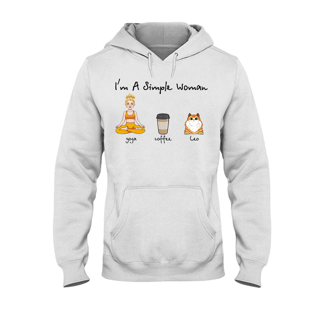 I'm A Simple Woman - Personalized Yoga T-shirt And Hoodie
