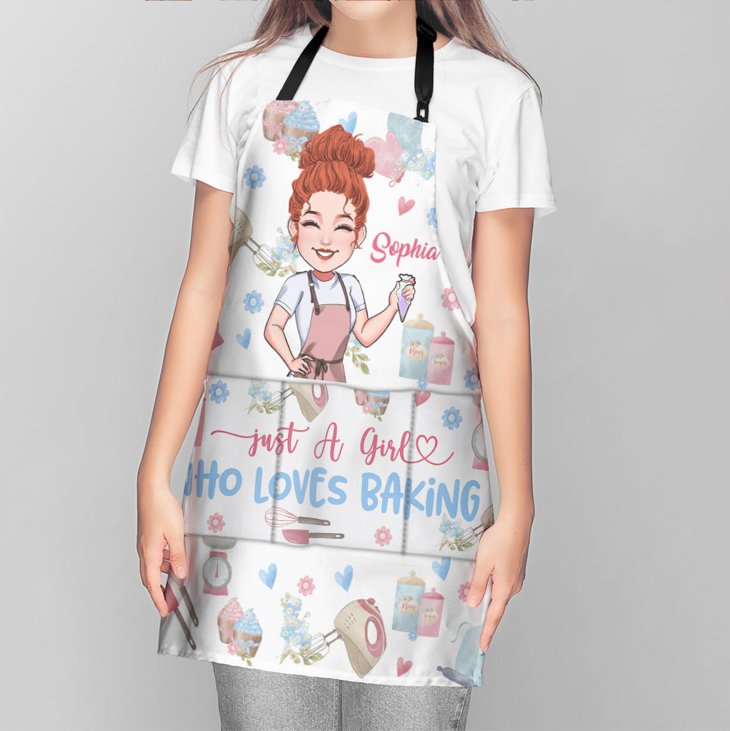 Just A Girl Who Loves Baking - Personalized Baking Apron