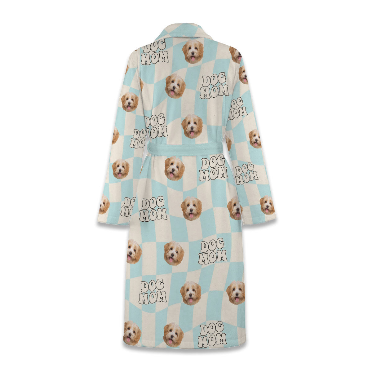 Wavy Check Funny Pet - Gift for dog lovers, dog lover, cat lover - Personalized Pajama Kimono Robe