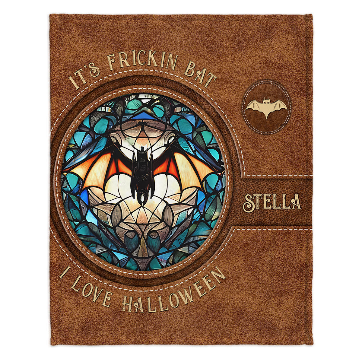 It's Frickin' Bat I Love Halloween - Personalized Witch Blanket
