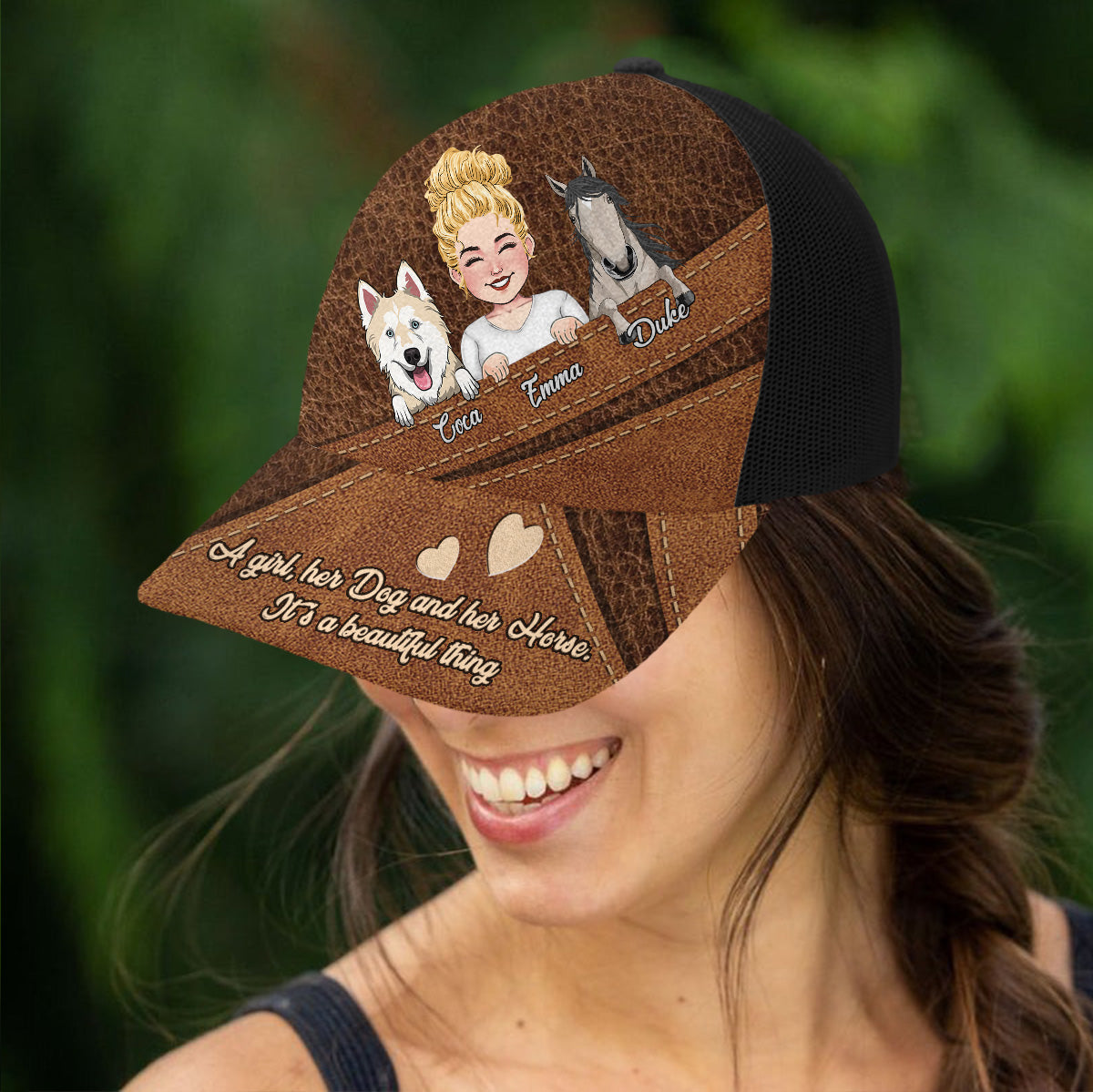 What A Beautiful Thing - Personalized Horse Trucker Hat