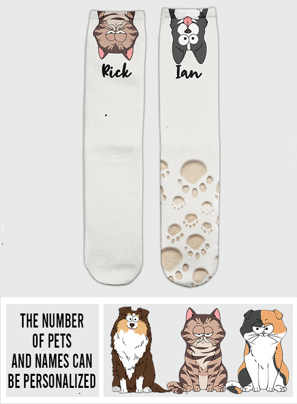 Cat Dog Socks For Pet Lovers - Personalized Dog Socks
