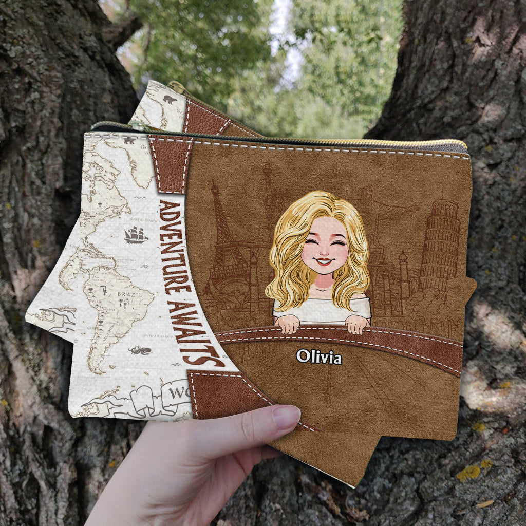 Adventure Awaits - Personalized Travelling Pouch