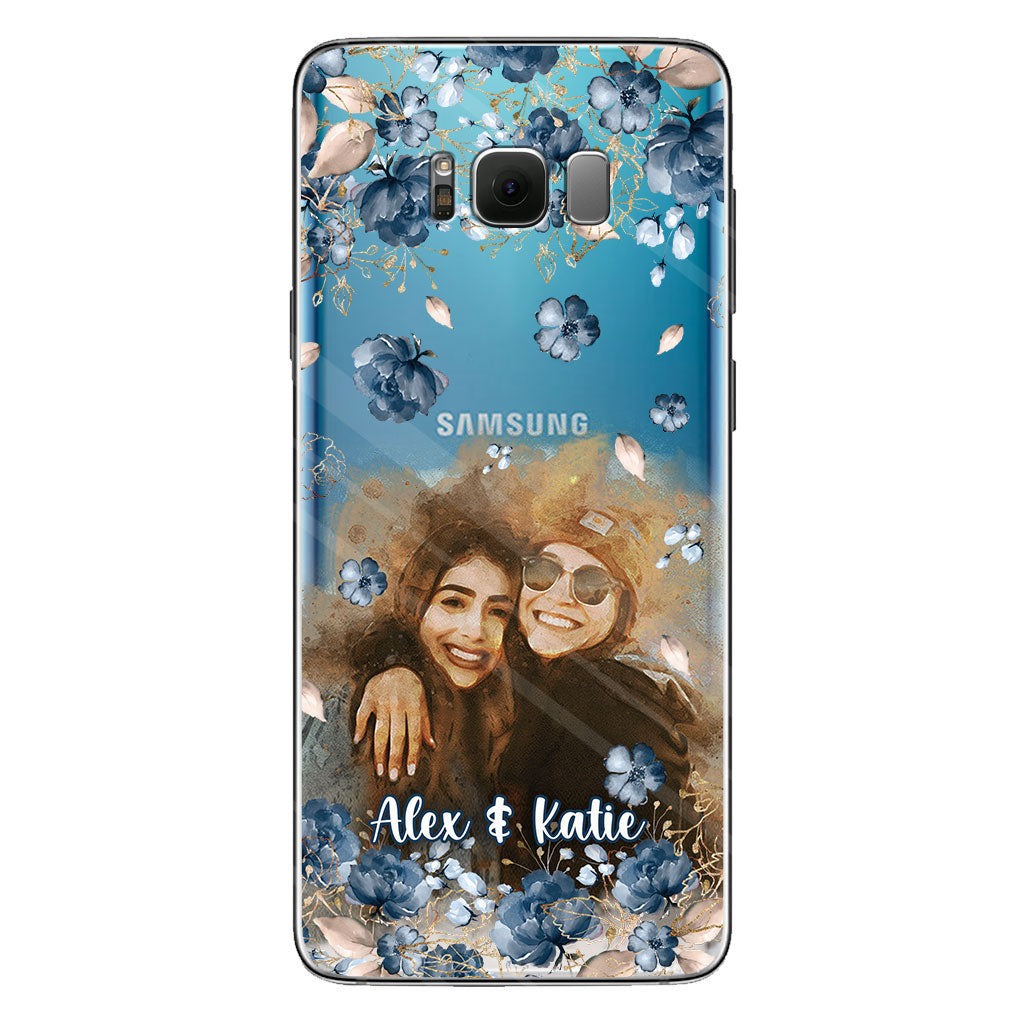 Bestie Matching Phone Case - Personalized Bestie Clear Phone Case