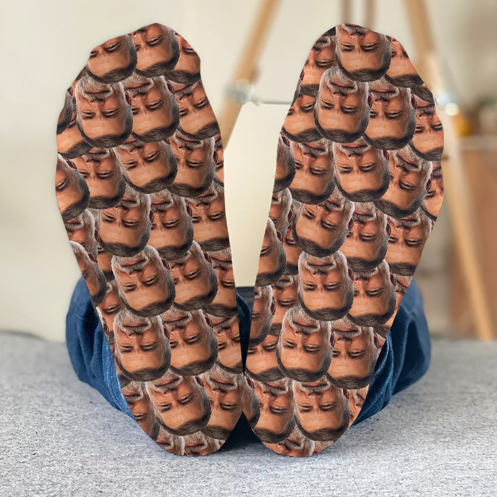 Customizable Printed Face - Personalized Father Socks
