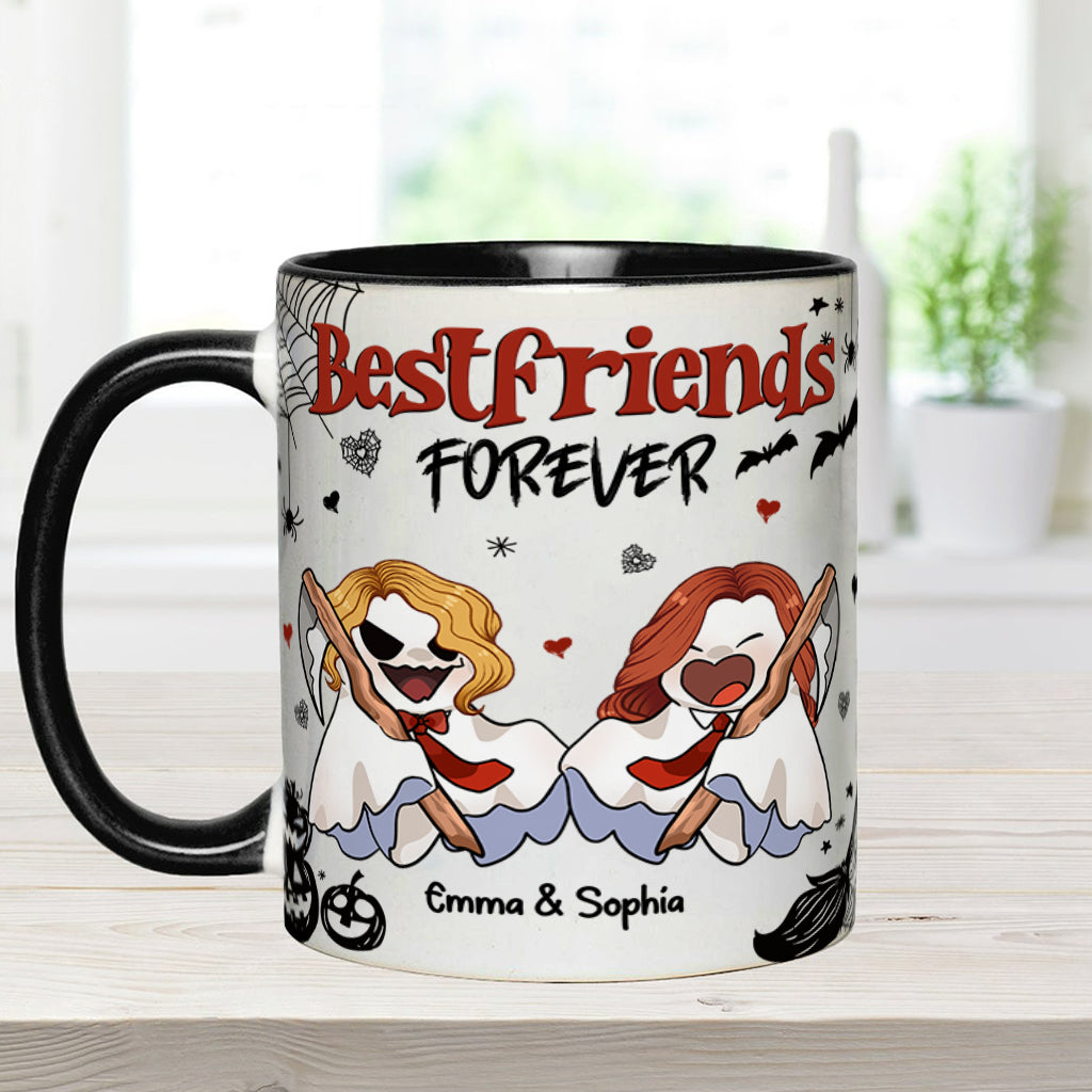 Bestfriend Forever - Personalized Bestie Accent Mug