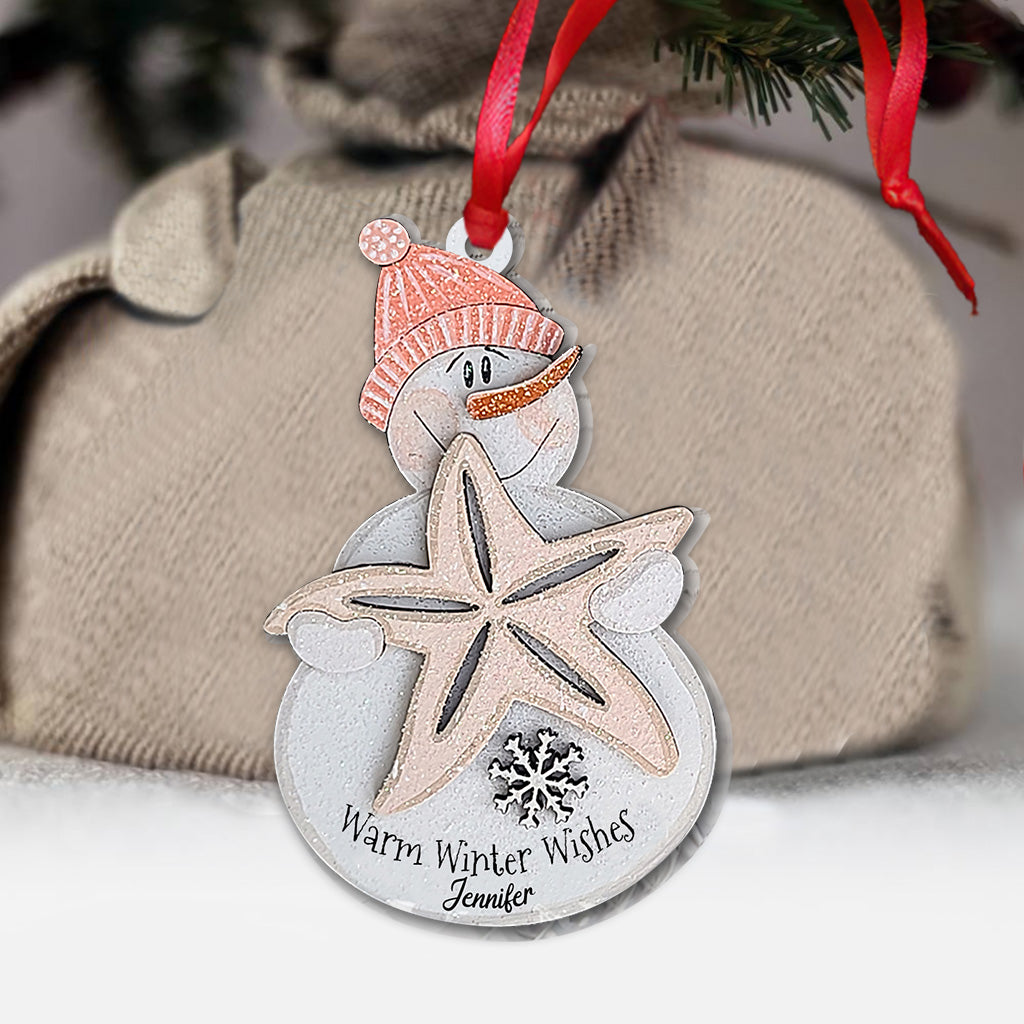 Warm Winter Wishes - Personalized Sea Lover Ornament
