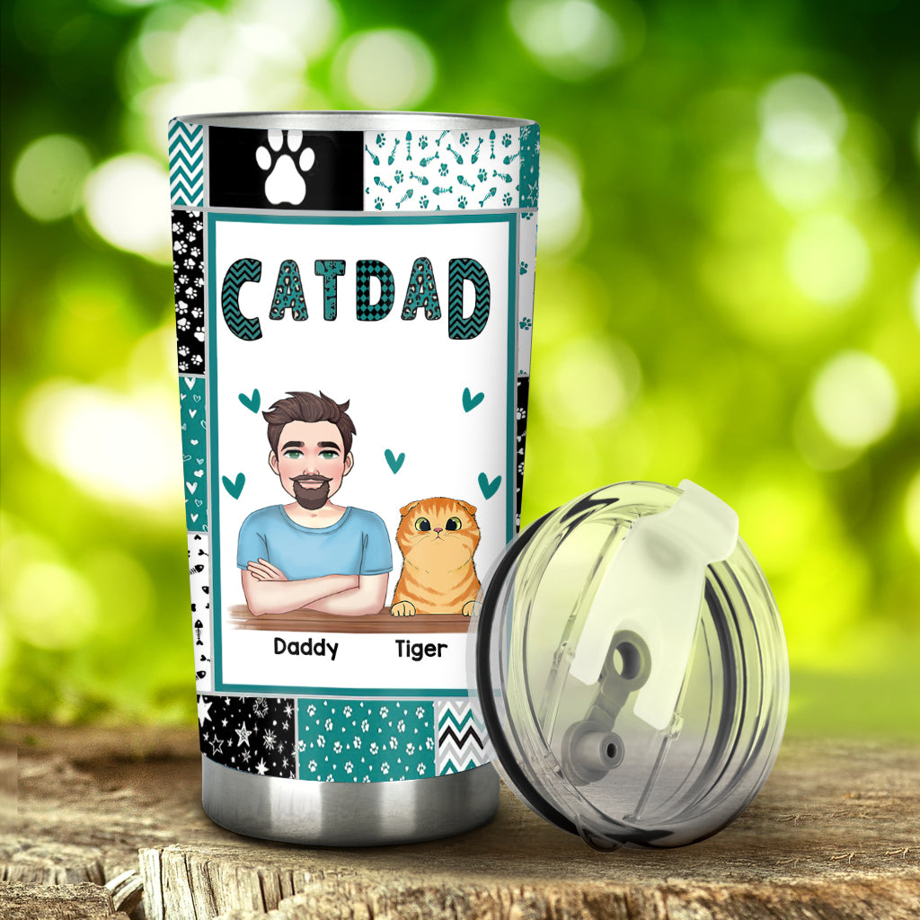 Fur Mom - Dog gift for cat lover - Personalized Tumbler