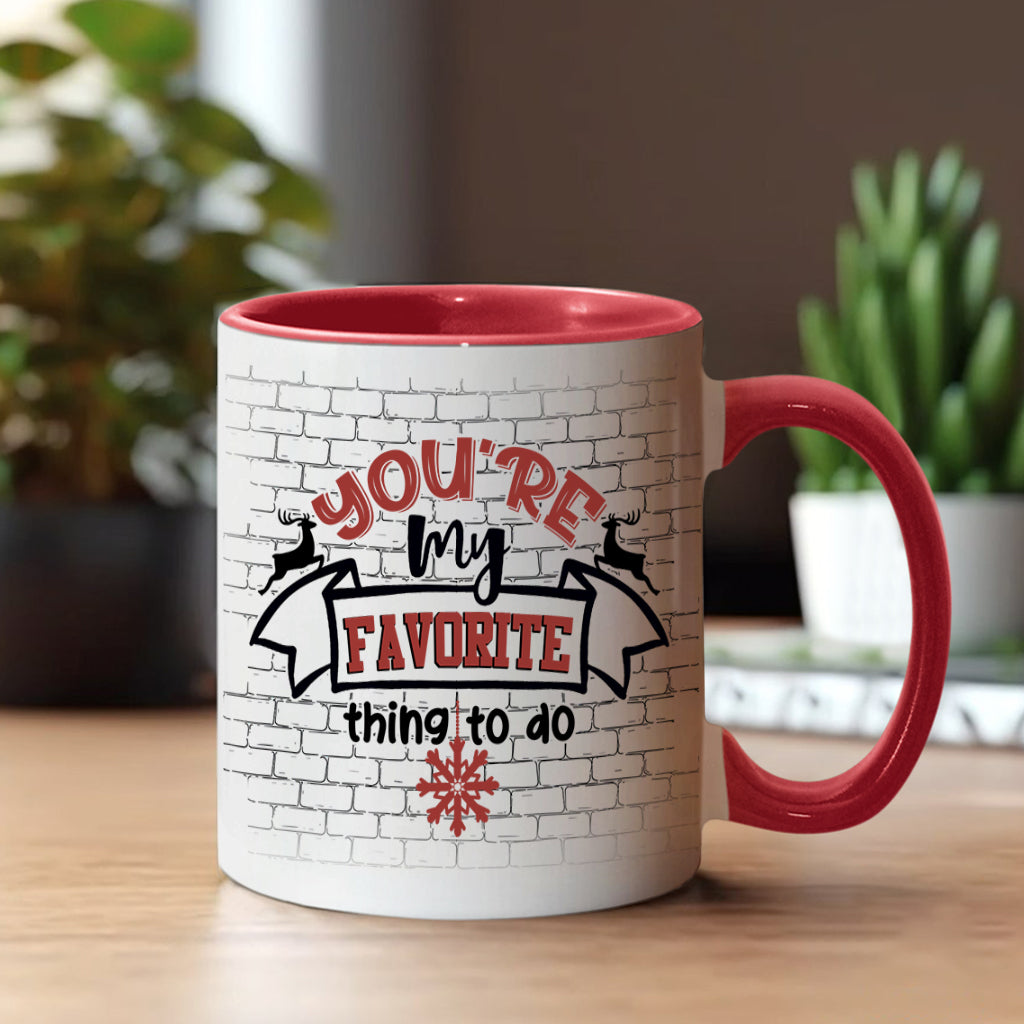 All I Want For Christmas Is You - Personalized Couple Accent Mug