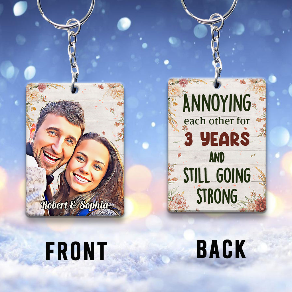 Annoying Each Other - Personalized Couple Keychain