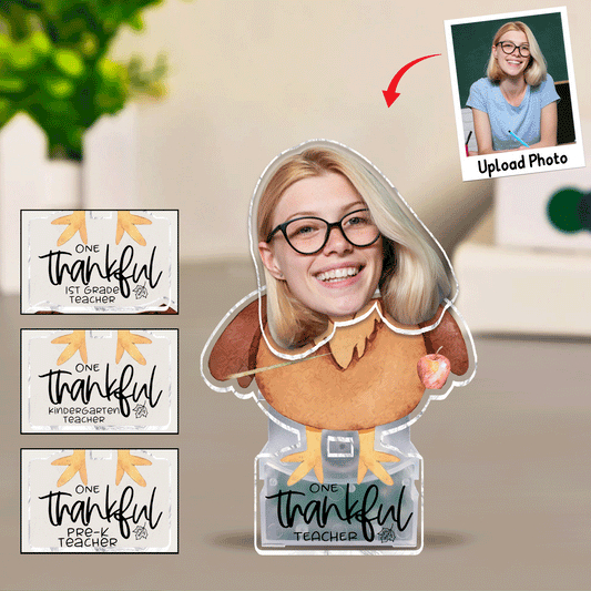 One Thankful Teacher - Personalized Teacher Custom Shaking Head