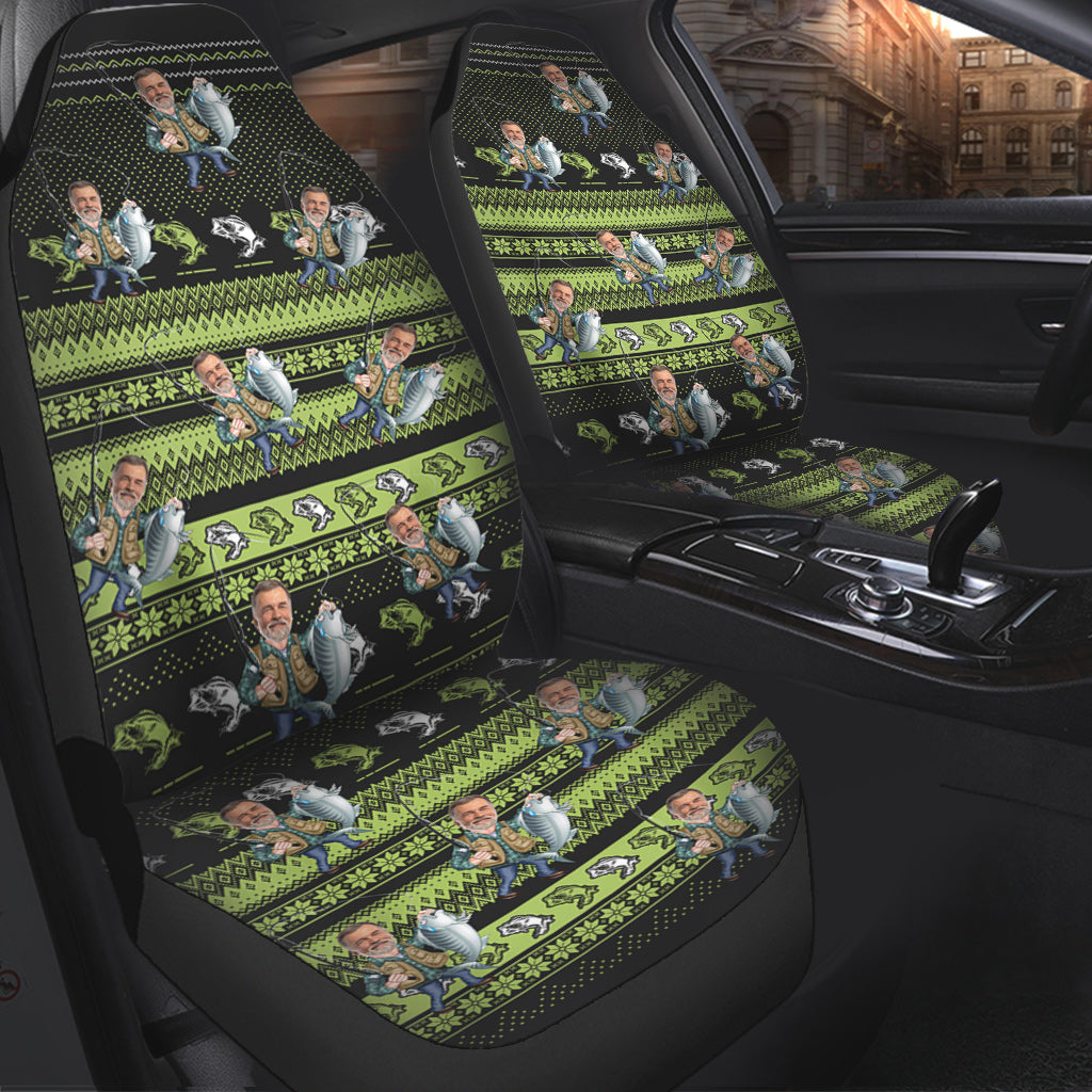 Love Fishing - Personalized Fishing Seat Covers