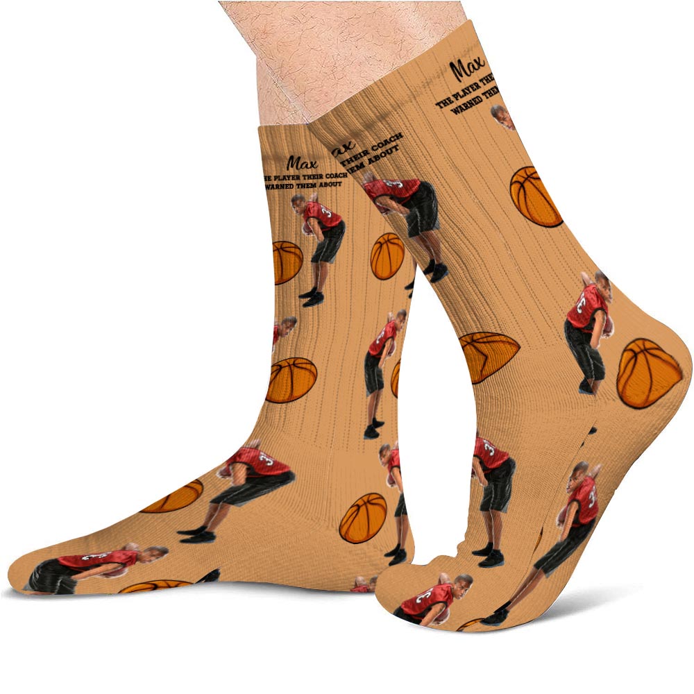 Their Coach Warned - Personalized Basketball Socks