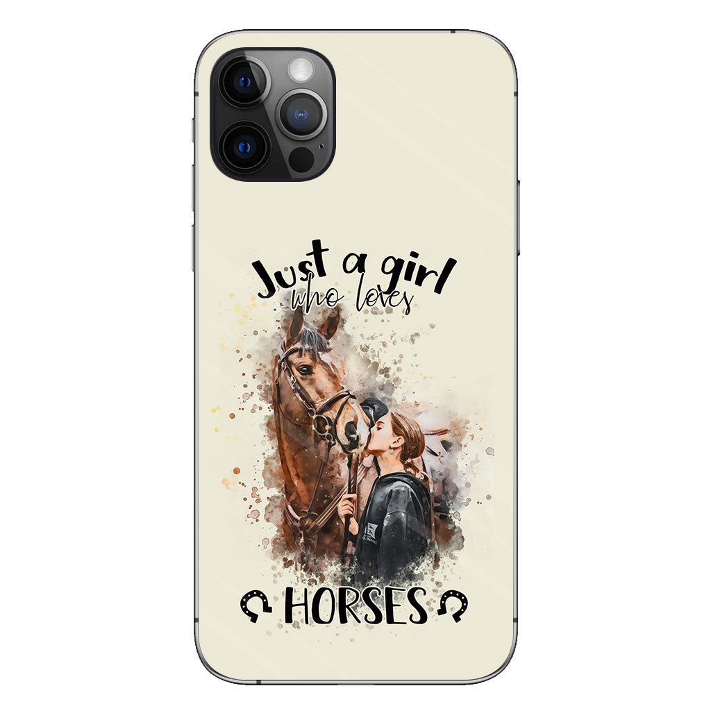 Just A Girl Who Loves Horses - Personalized Horse Phone Case