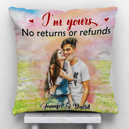 I'm Yours - Personalized Couple Throw Pillow