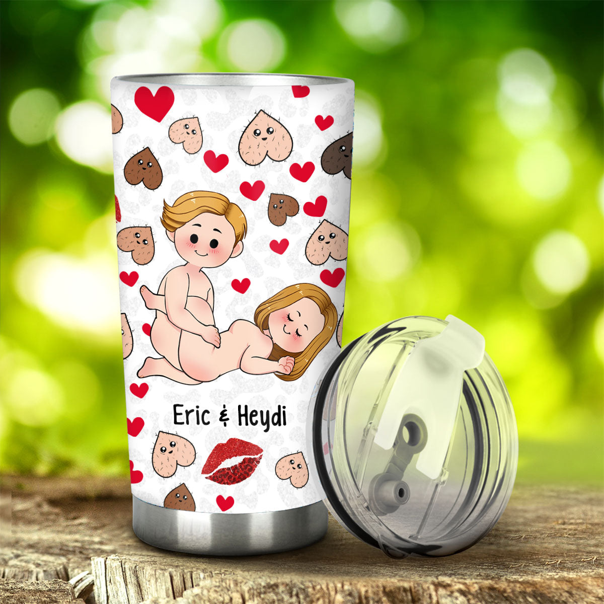 I'm Nuts About You - Personalized Couple Tumbler