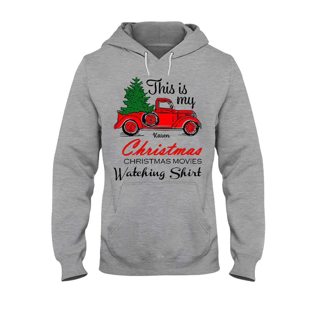 This Is My Christmas Movie Watching Shirt - Personalized Christmas T-shirt And Hoodie