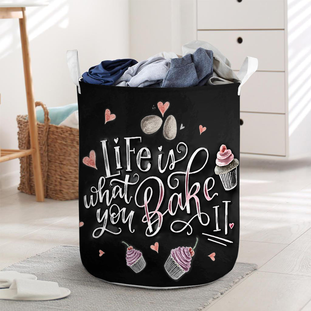 Life Is What You Bake It - Personalized Baking Storage Basket