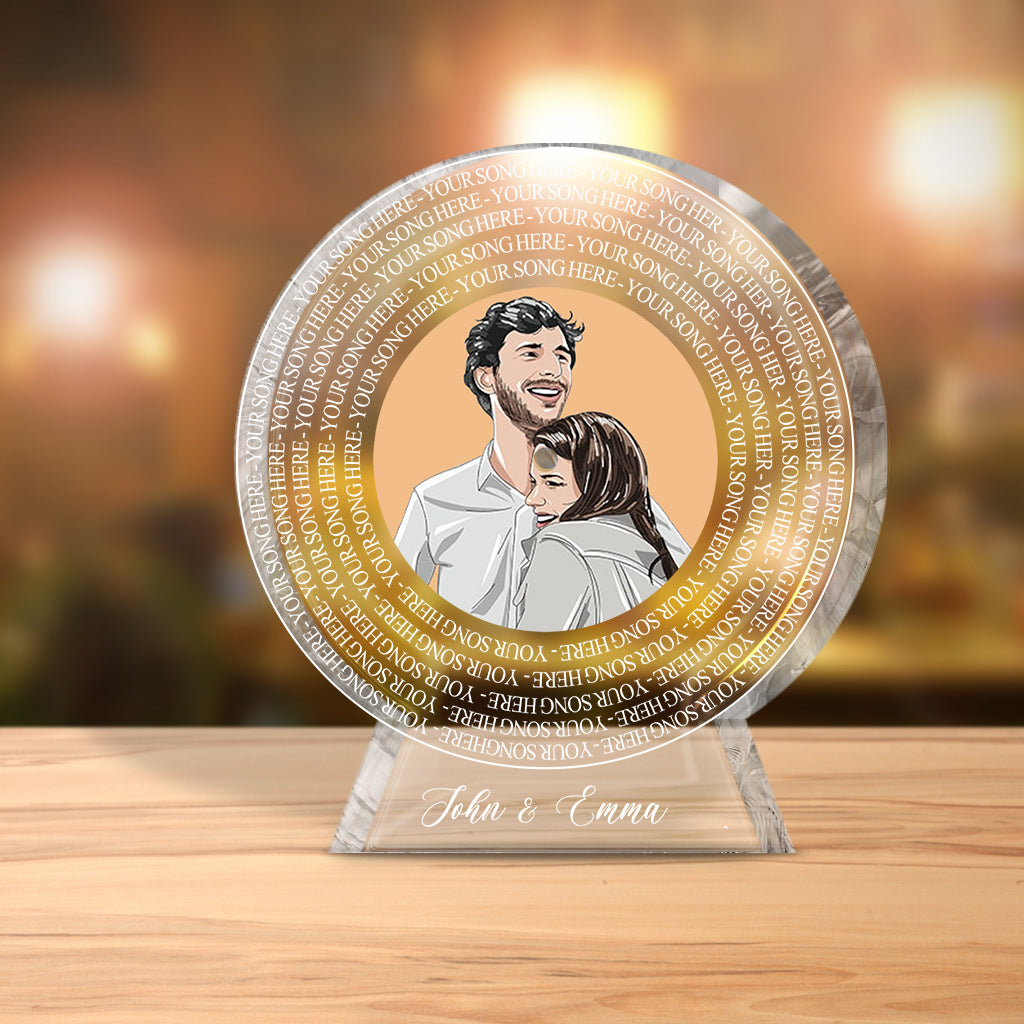 Our Favorite Song - Personalized Couple Custom Shaped Acrylic Plaque