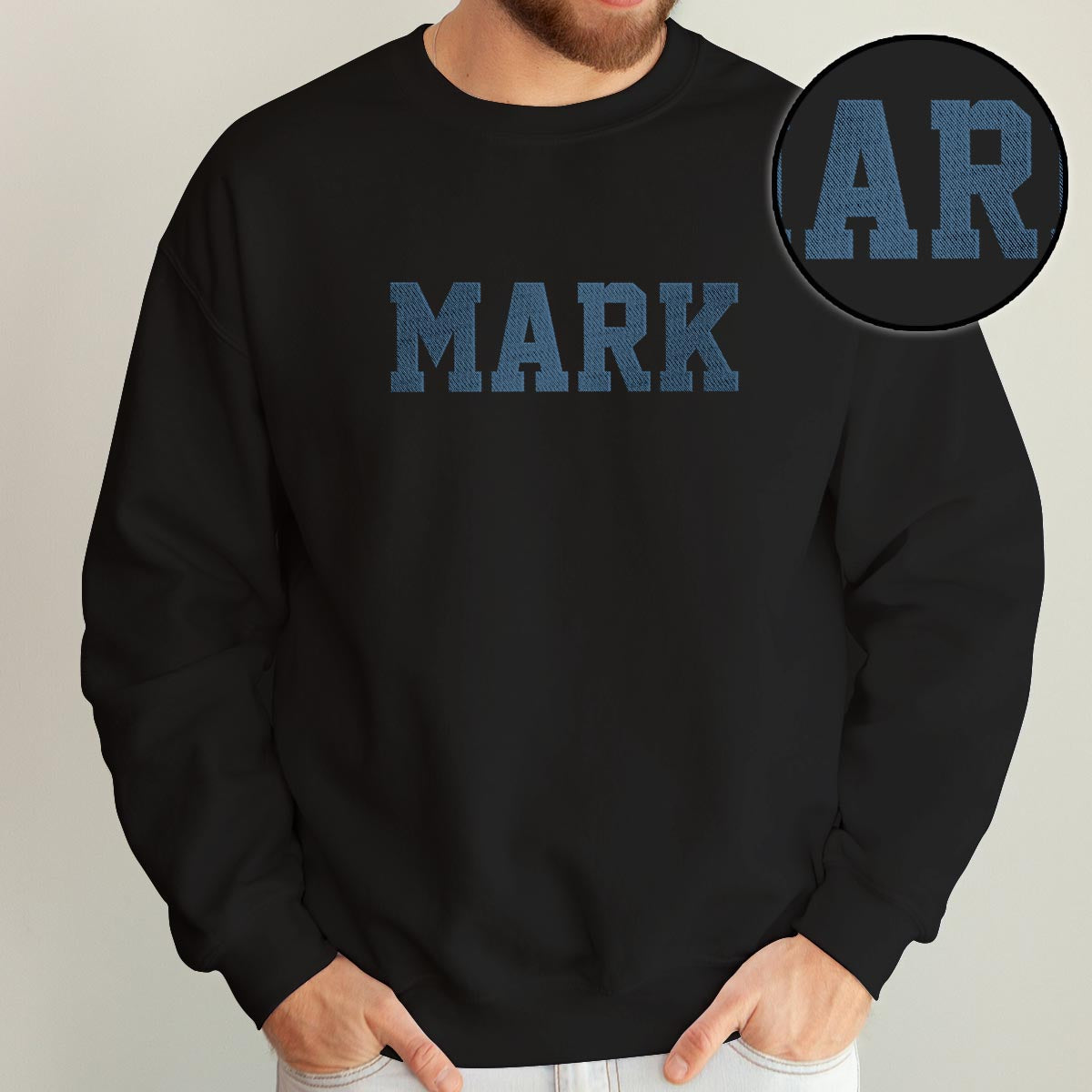 Custom Name - Personalized grandson Embroidered Sweater