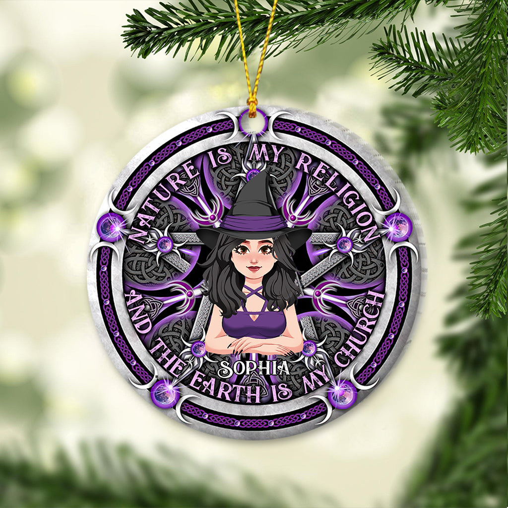 Nature Is My Religion - Personalized Witch Ornament