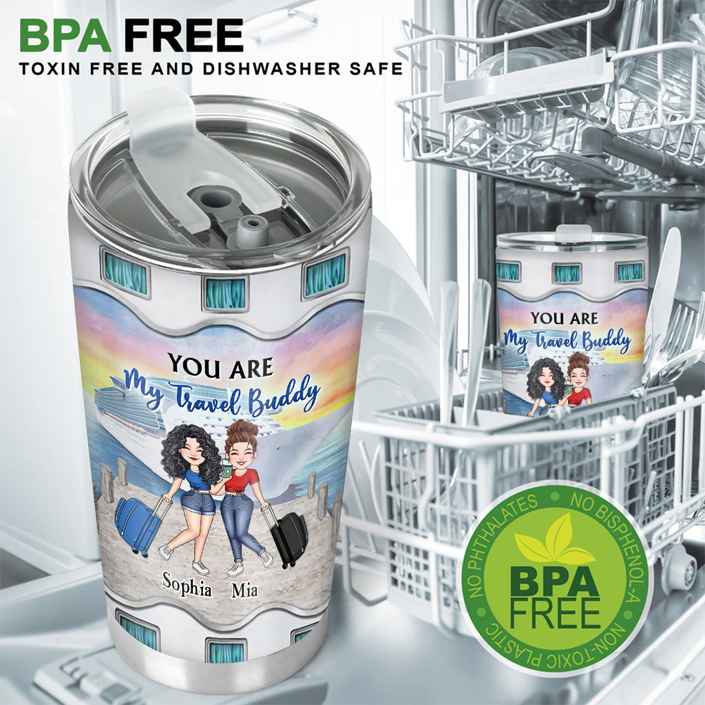 Travel Buddy - Personalized Travelling Tumbler