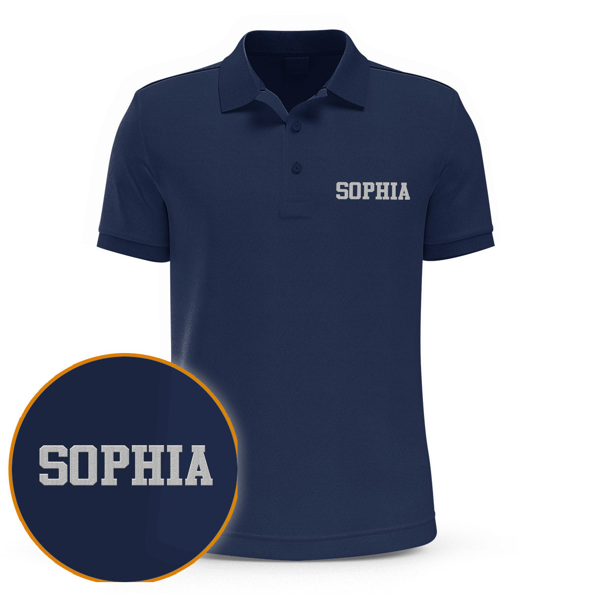 Custom Name - Personalized Step Mom Embroidered Polo Shirt