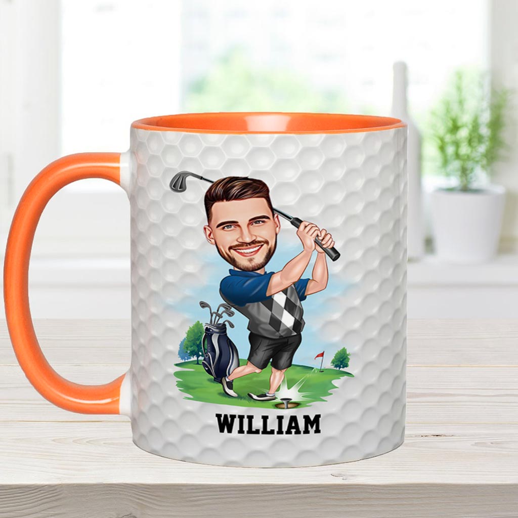 World's Okayest Golfer - Personalized Golf Accent Mug