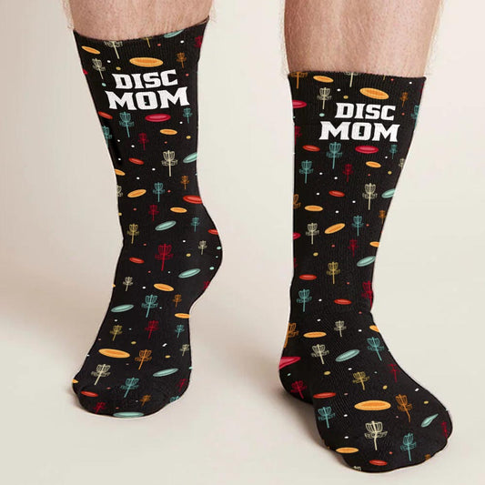 Disc Daddy - Disc Golf gift for dad, grandma, grandpa, mom - Personalized Socks