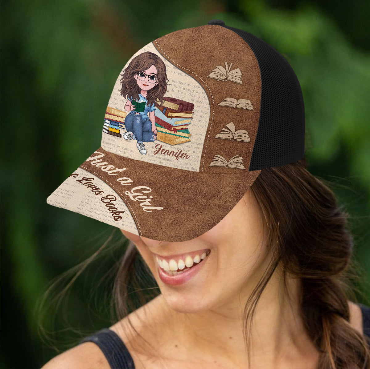 Just A Girl Who Loves Books - Personalized Book Trucker Hat