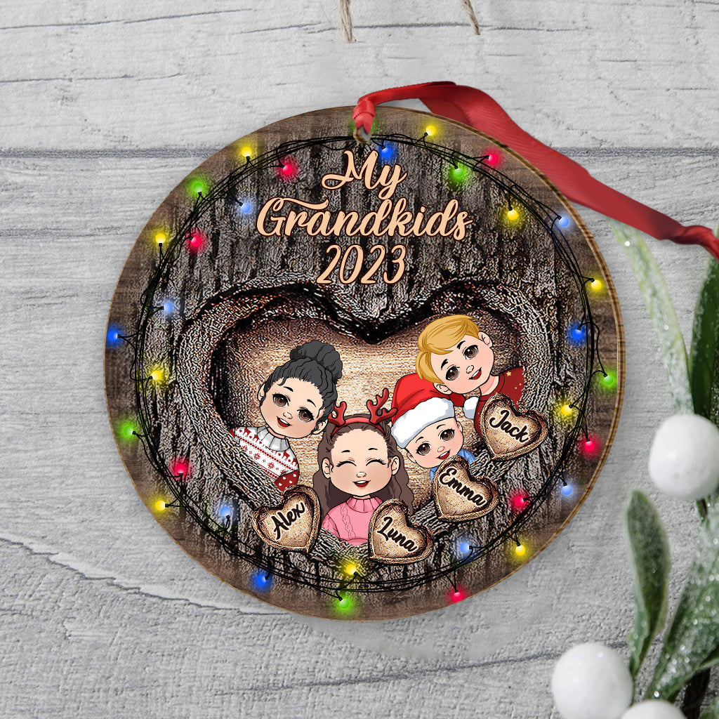 My Grandkids - Personalized Grandma Ornament